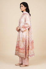 Motif Silk Embroidered Suit-001