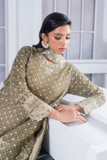 Motif Chiffon Embroidered Suit-019