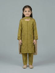 Motif Kids Embroidered Suit-4514