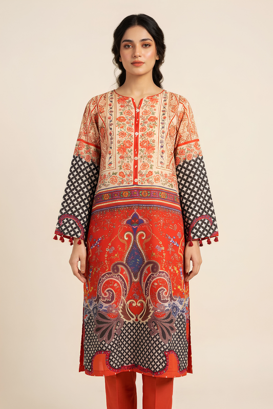 Motif PRINTED SILK SUIT-4259