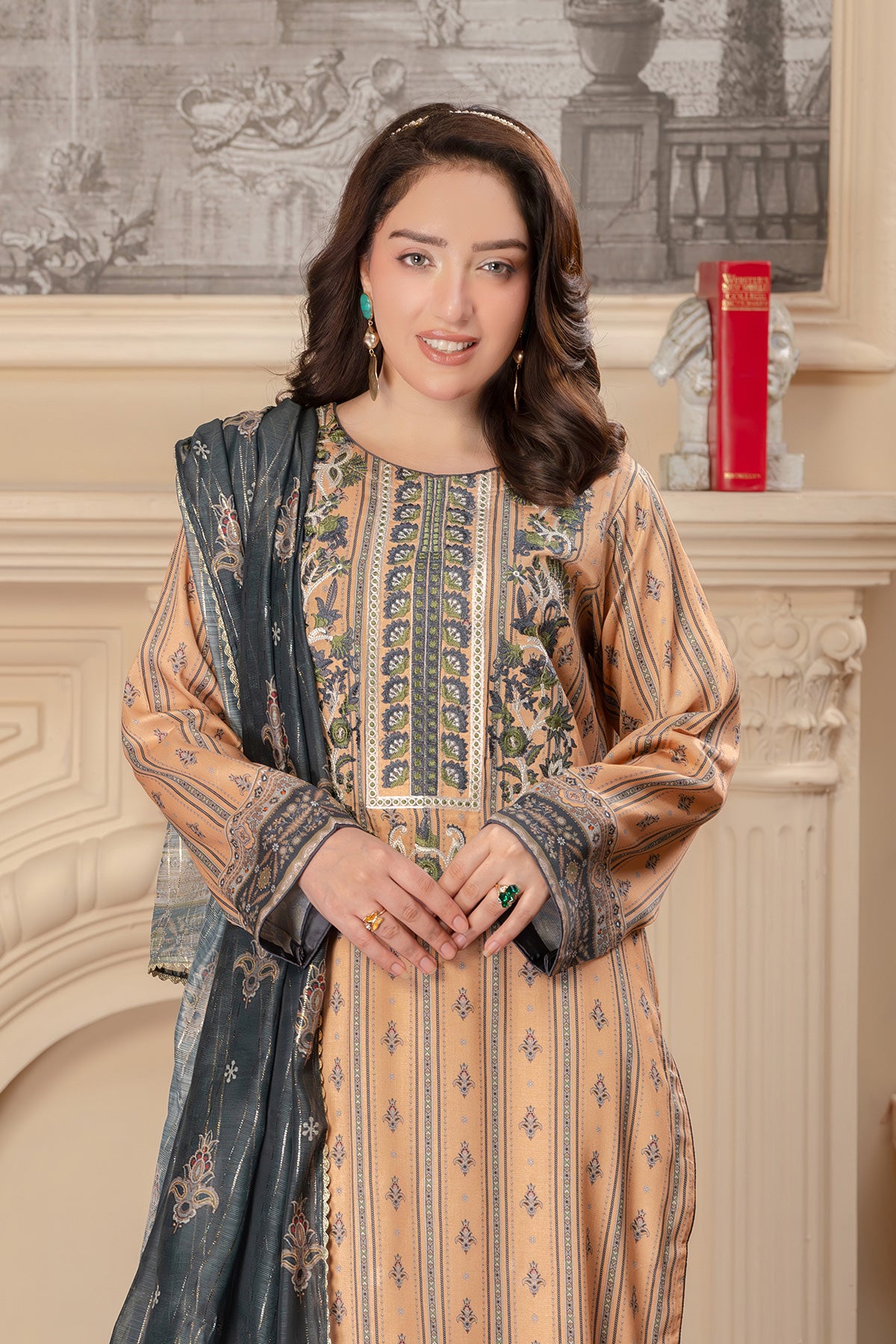 Motif Corduroy Printed Suit-017 - Motif UK