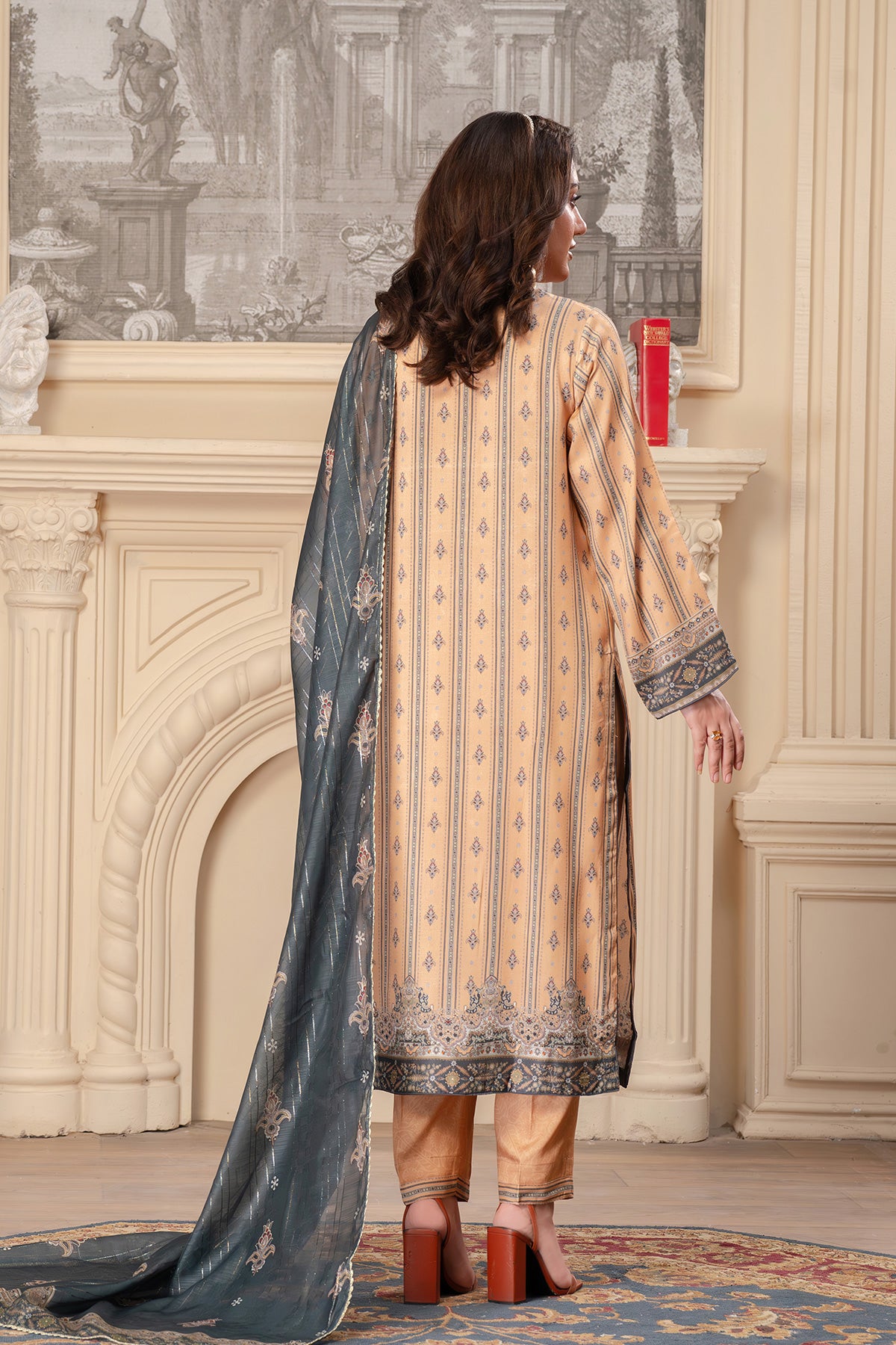 Motif Corduroy Printed Suit-017 - Motif UK