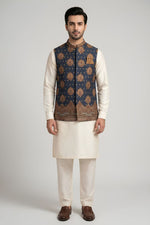 Motif Men's Waistcoat-4004