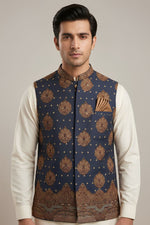 Motif Men's Waistcoat-4004