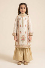 Motif Girls Silk Embroidered Suit-697