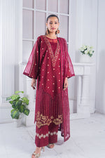 Motif Golden Brosha Embroidered Suit-018