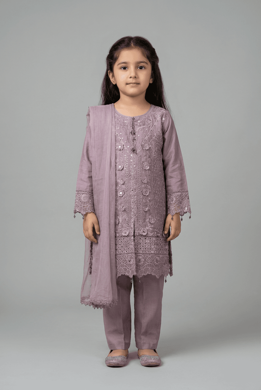 Motif Kids Lawn Embroidered Suit-030-2