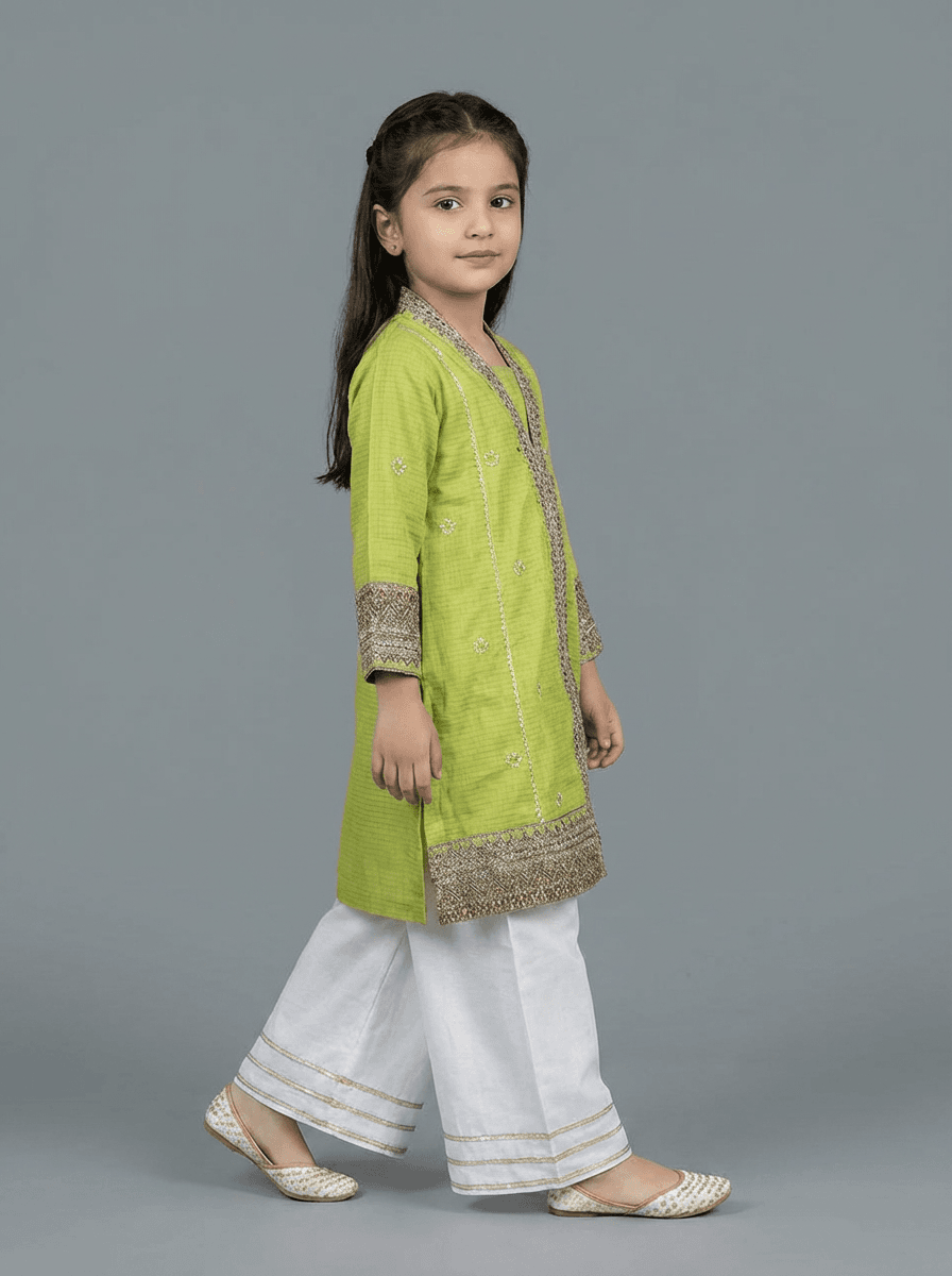 Motif Kids Solid A-Line Suit-062