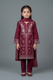 Motif Kids Lawn Embroidered Suit-034