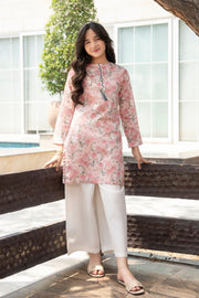 Motif Girls Printed Cambric Suit-011