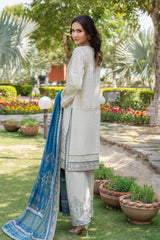 Motif Lawn Embroidered Suit