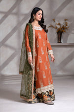 Motif Cambric Embroidered Suit-013
