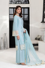 Motif Bareeze Net Embroidered Suit-014