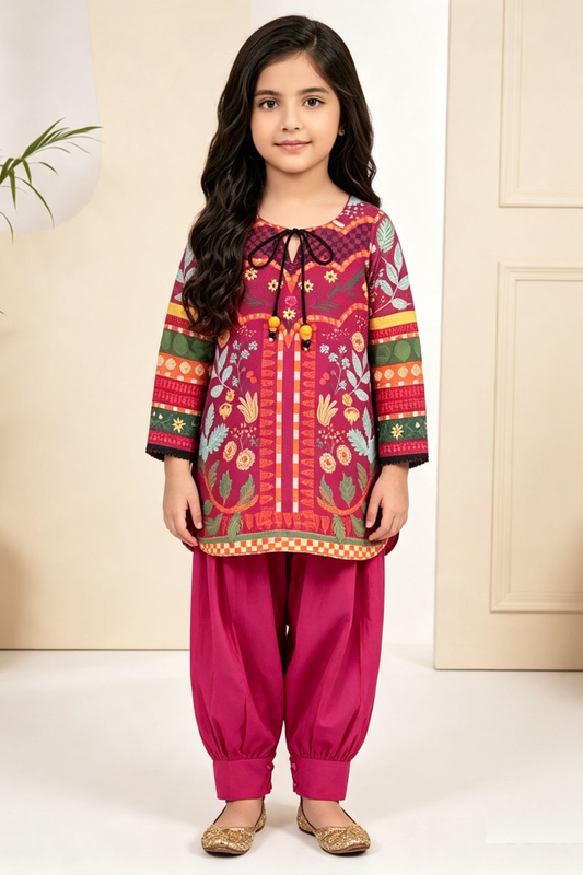 Motif Girls Printed Lawn Suit-765