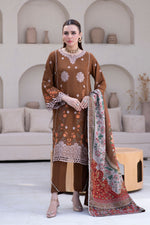 Motif Silk Karandi Embroidered Suit-056 - Motif UK