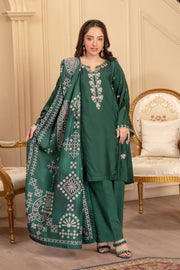 Motif Viscose Embroidered Suit