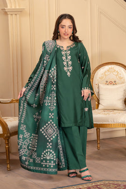 Motif Viscose Embroidered Suit