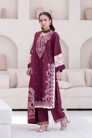 Motif Khaddar Embroidered Suit-043