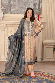 Motif Corduroy Printed Suit