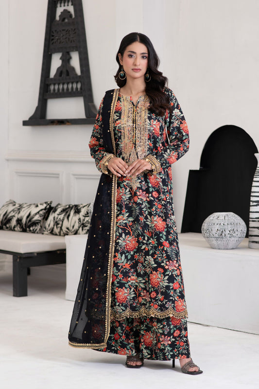 Motif Karandi Printed Suit-058