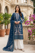 Motif Embroidered Lawn Suit-1820