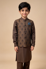 Motif Boys Waistcoat Suit-3426