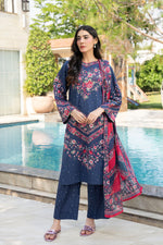 Motif Printed Lawn Suit-016