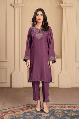 Motif Silk Karandi Embroidered Co-Ord Set-063