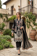 Motif Embroidered Lawn Suit-1818