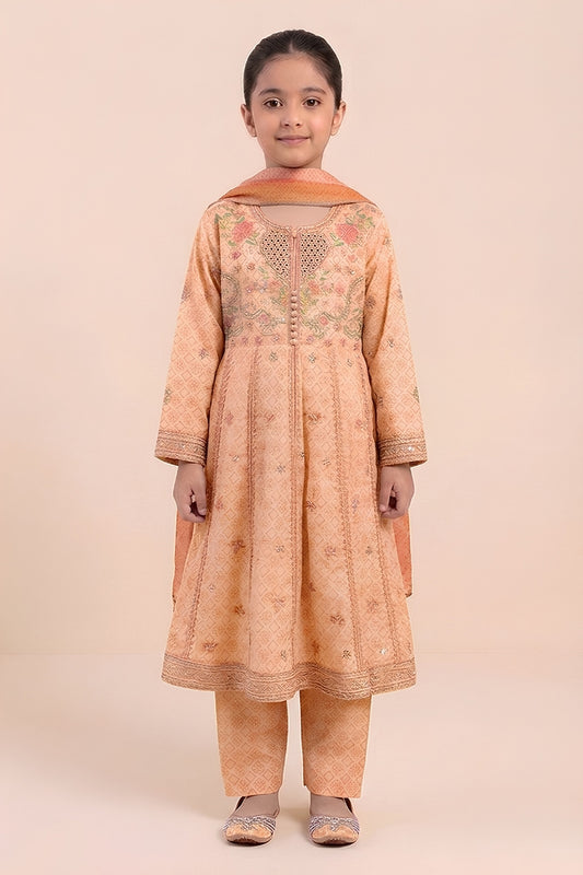 Motif Kids Lawn Printed Suit-26515