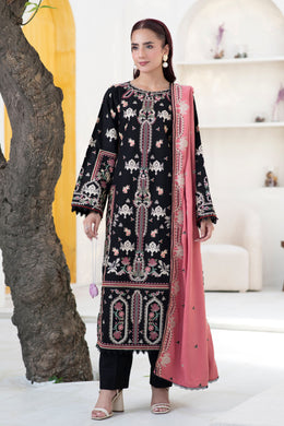 Motif Khaddar Embroidered Suit-026