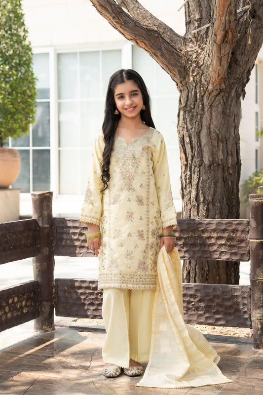 Motif Girls Embroidered Lawn Suit-713