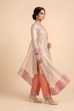 Motif Sheesha Silk Embroidered Suit-4273