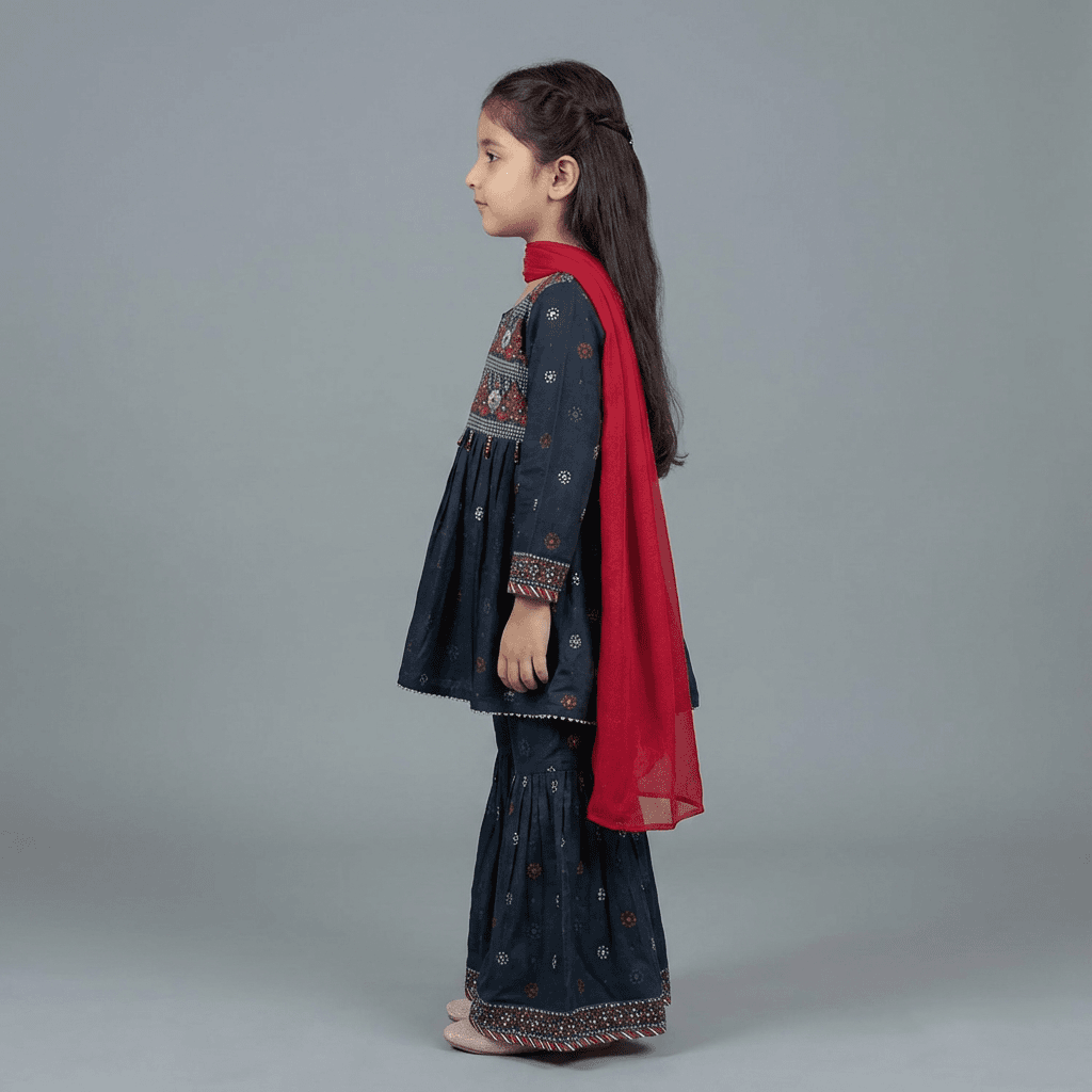 Motif Kids Printed Suit-26437