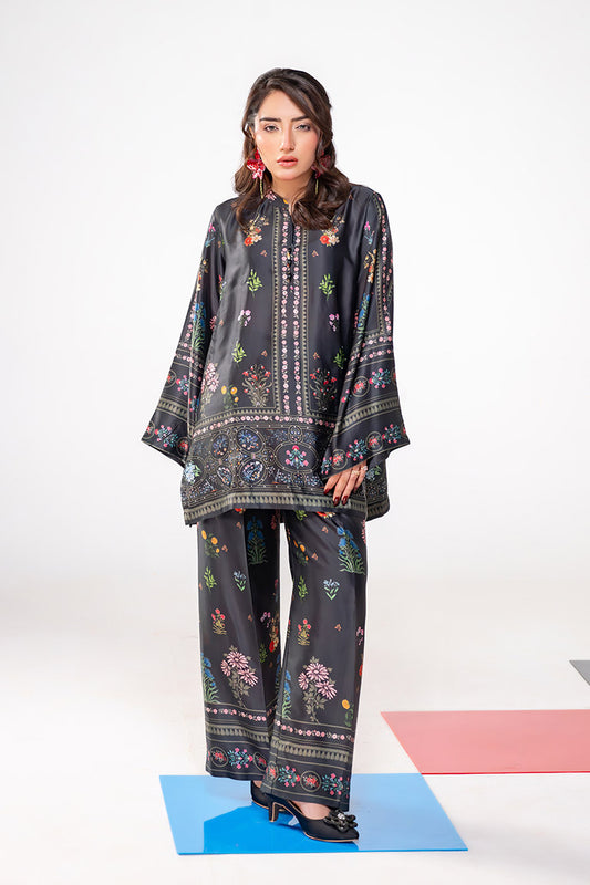 Motif Silk Printed Co-ord Set-3989