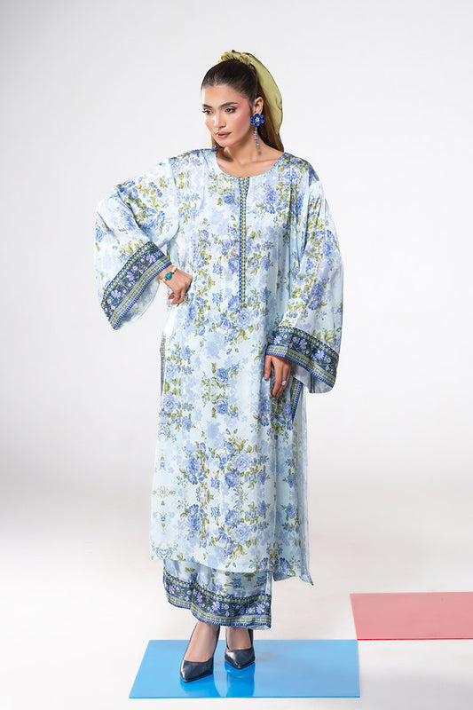 Motif Silk Printed Co-ord Set-3968