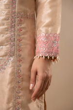 Motif Sheesha Silk Embroidered Suit-4273