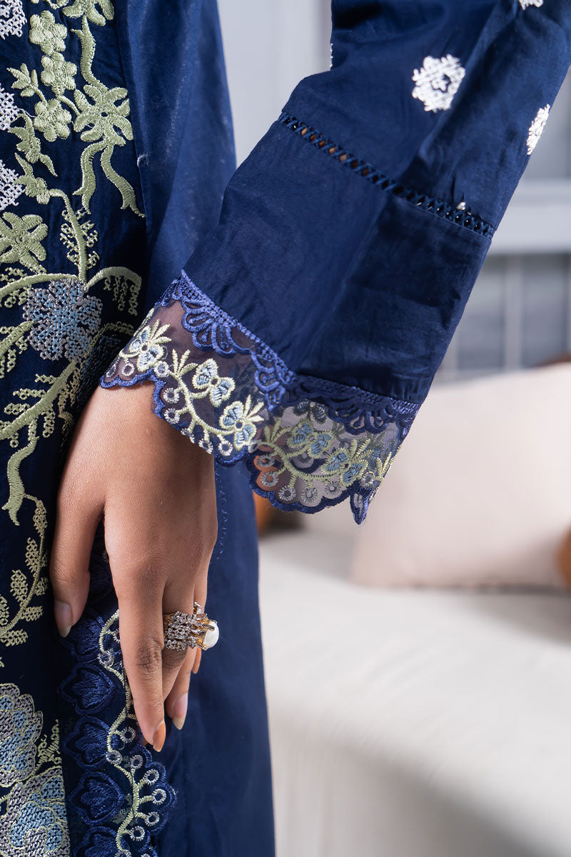 Motif Cotton Embroidered Suit-3737