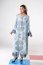 Motif Silk Printed Co-ord Set-3968