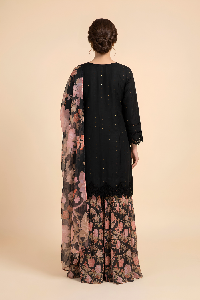 Motif Khaddi Net Embroidered Suit-4266