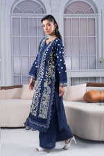 Motif Cotton Embroidered Suit-3737
