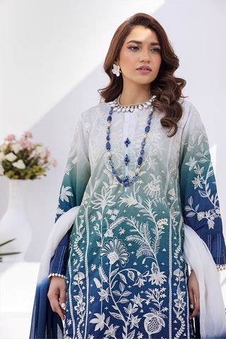 Motif Silk Cotton Embroidered Suit