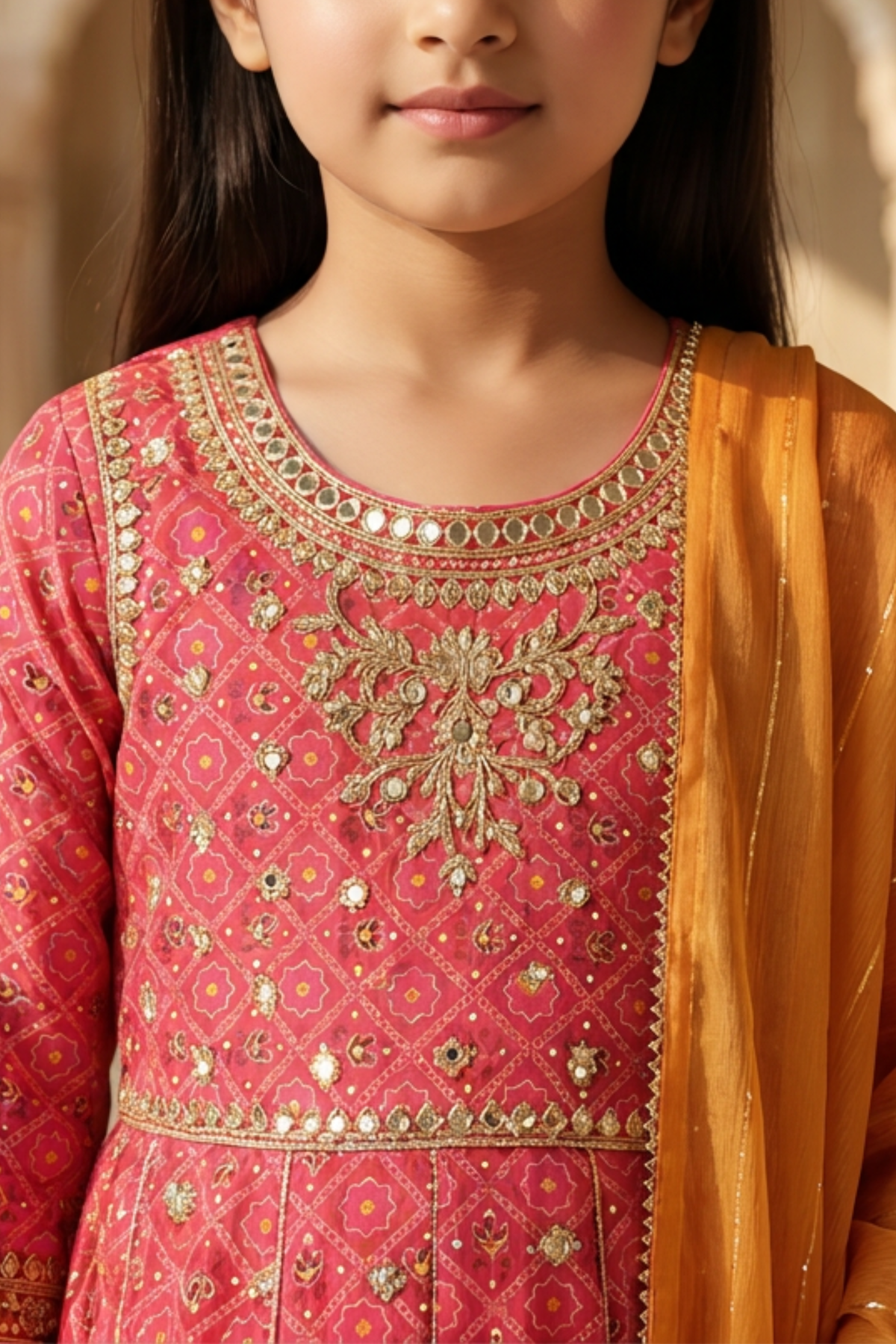 Motif Girls Embroidered Lawn Suit-707