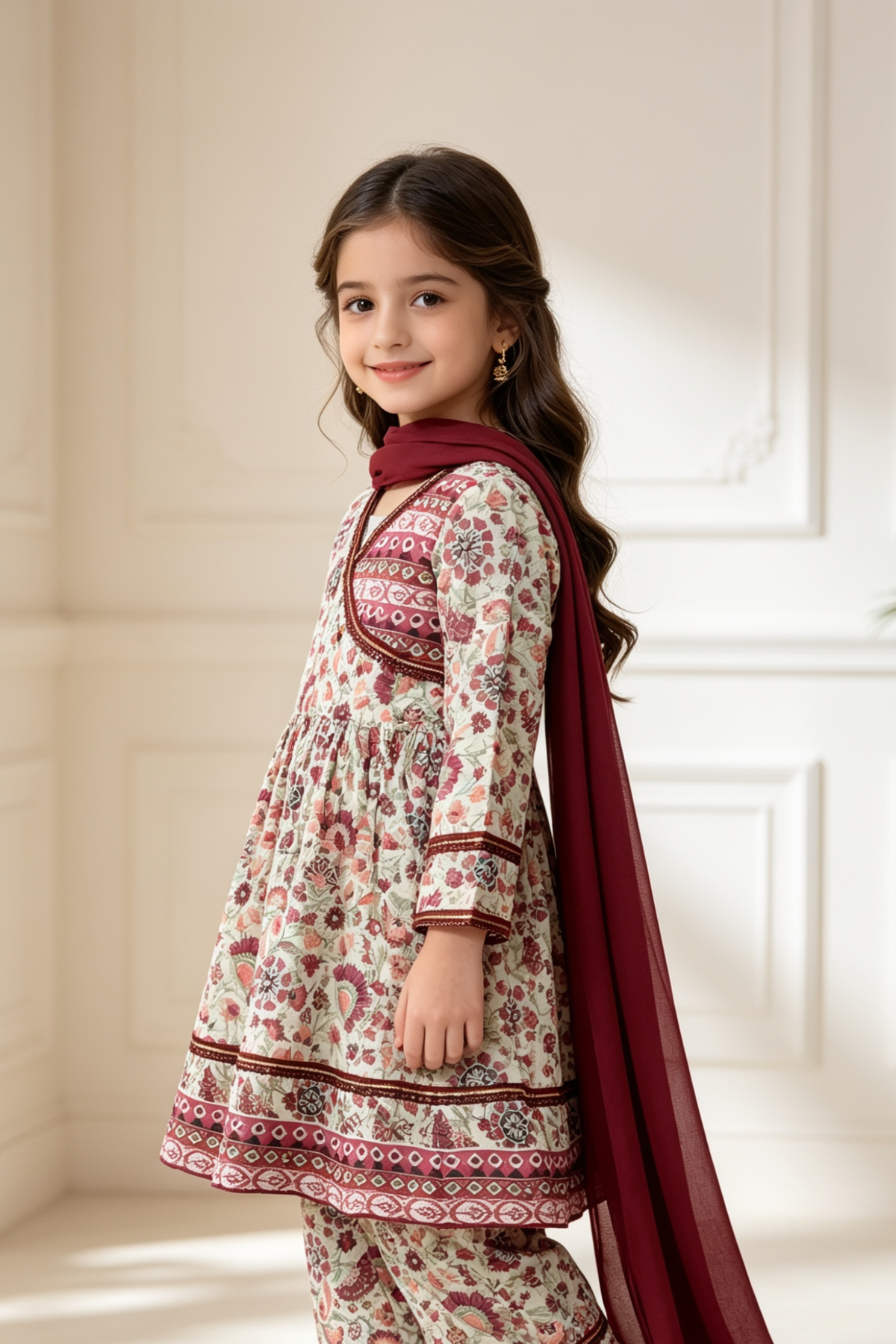 Motif Girls Embroidered Lawn Suit-26408