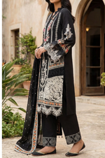 Motif Embroidered Lawn Suit-1818