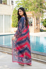 Motif Printed Lawn Suit-016