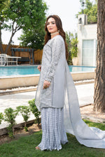 Motif Cotton Silk Embroidered Suit-4063
