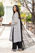 Motif Cambric Embroidered Suit-105