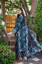 Motif Printed Cambric Suit-006