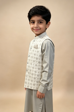 Motif Boys Waistcoat Suit-3657